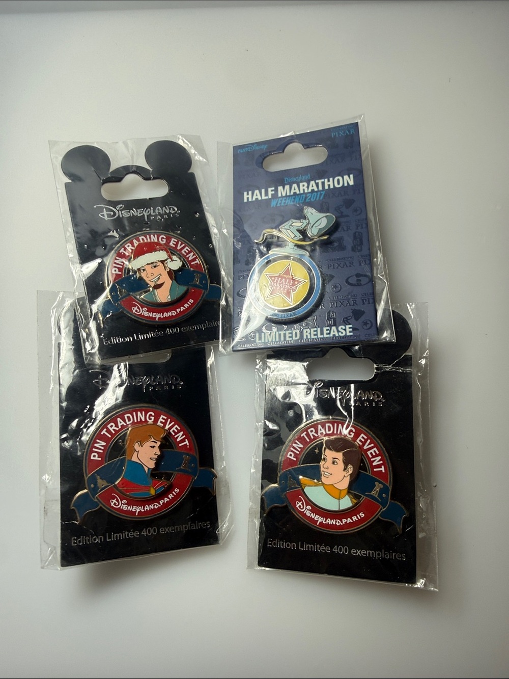 Disneyland Paris Pin Trading Event Character Pins - Red & Blue